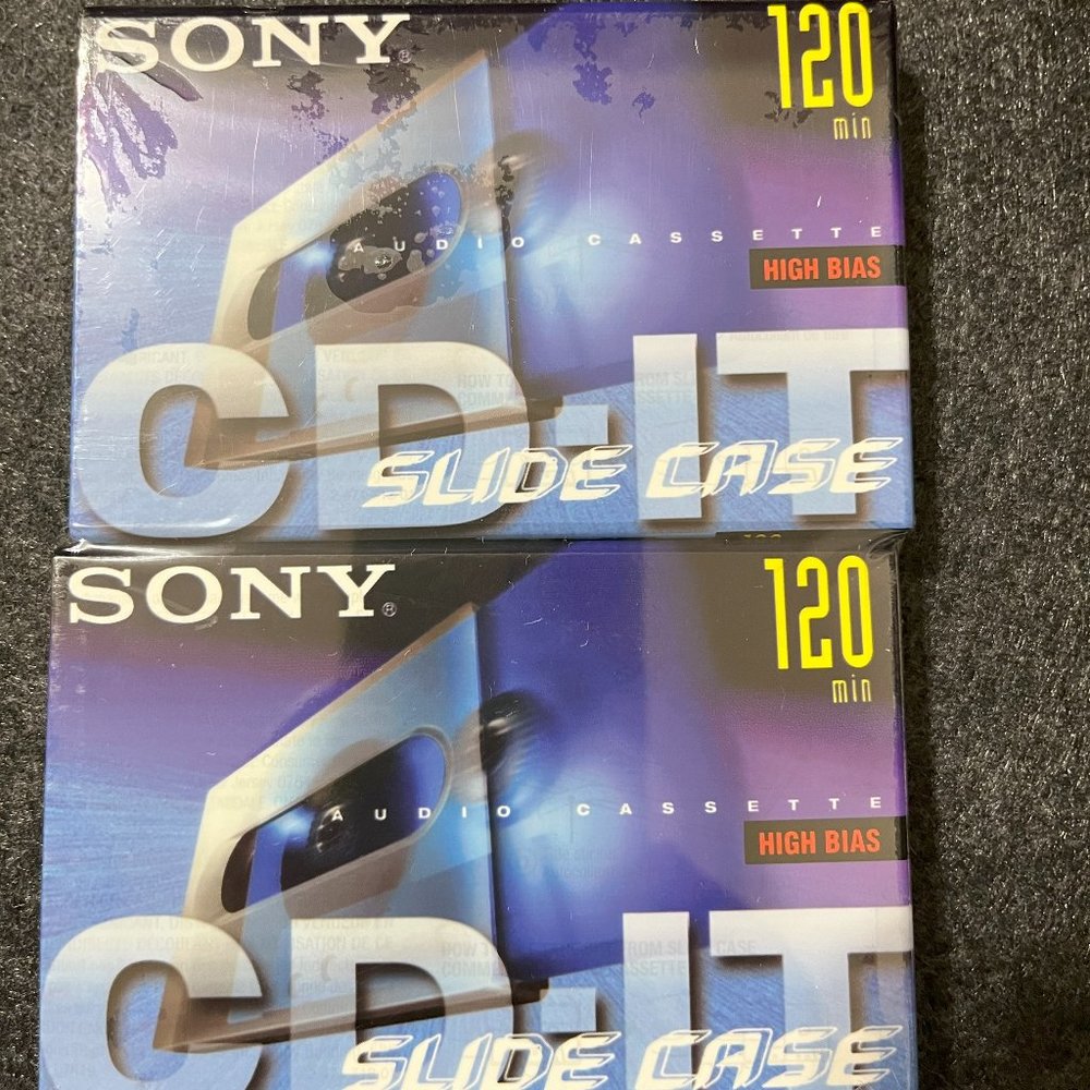 Blank Cassette Tapes - 120 minutes; Quantity 2 **Brand New; never opened**